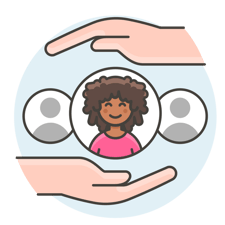 vector de gestión de clientes