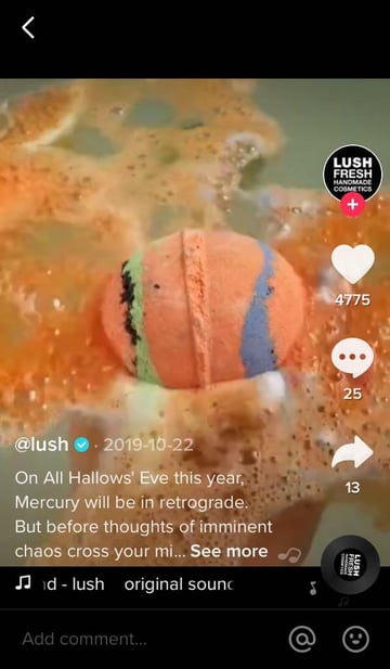 lush en tiktok