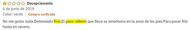 valoración saco dormir